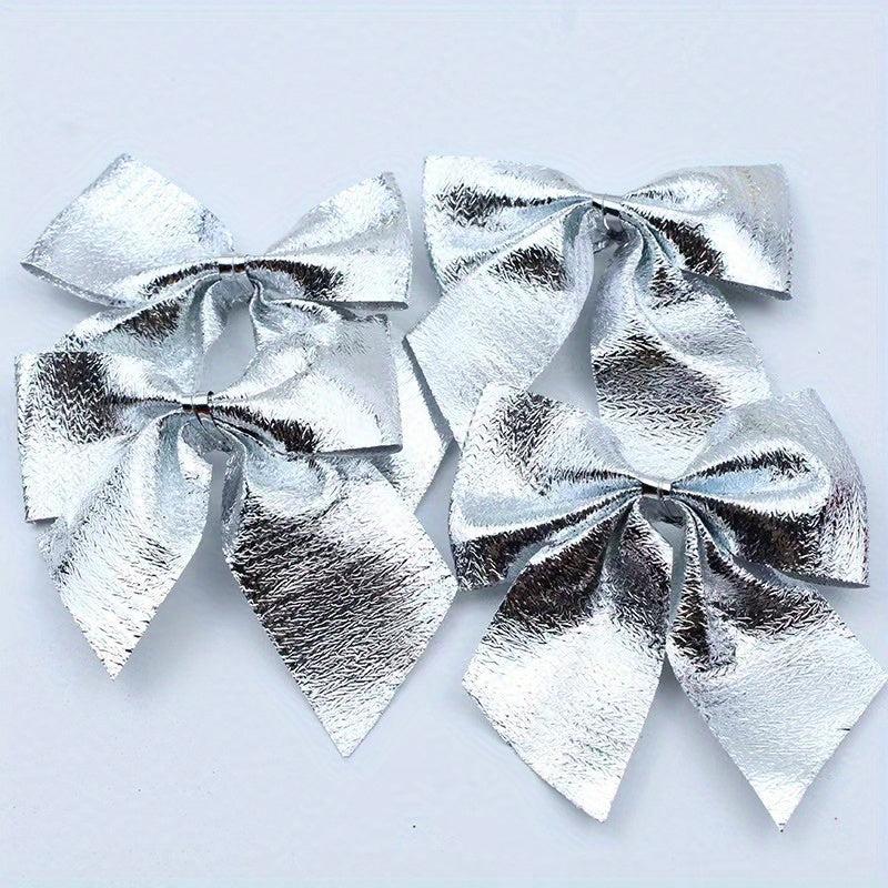 30pcs Christmas Gift Packaging And Decoration Bows Holiday Scene Supplies