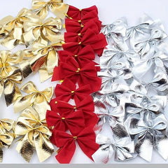30pcs Christmas Gift Packaging And Decoration Bows Holiday Scene Supplies