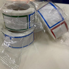 250pcs Handwriting Mark Sticker Roll for Bottles & Boxes