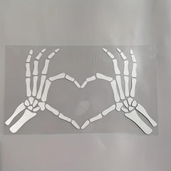 Horror Skeleton Hand Car Sticker Peeking Decal For Car Window Bumper