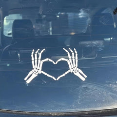 Horror Skeleton Hand Car Sticker Peeking Decal For Car Window Bumper