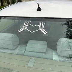 Horror Skeleton Hand Car Sticker Peeking Decal For Car Window Bumper