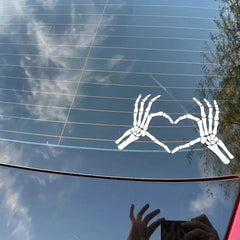 Horror Skeleton Hand Car Sticker Peeking Decal For Car Window Bumper