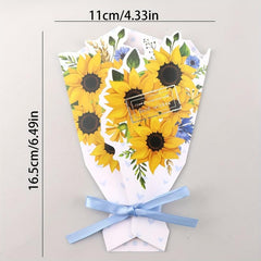 Paper Flowers Bouquet Greeting Cards - Birthday Anniversary Gift