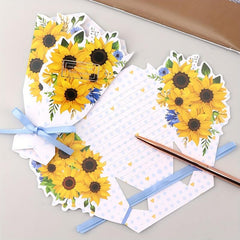 Paper Flowers Bouquet Greeting Cards - Birthday Anniversary Gift
