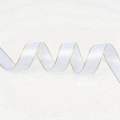 9m Polyester Double-sided Golden Edge Ribbon Flowers Cake Party Decoration