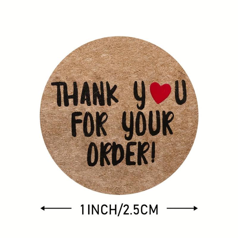 500pcs Thank You Happy Birthday Stickers Office Stationery Decorative Labels