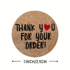 500pcs Thank You Happy Birthday Stickers Office Stationery Decorative Labels