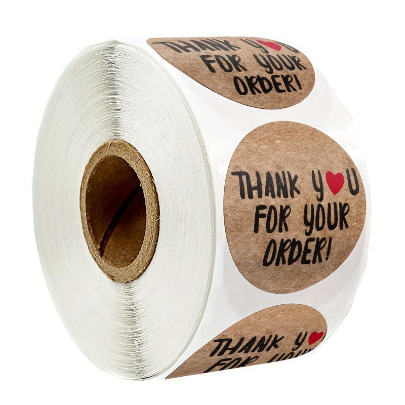 500pcs Thank You Happy Birthday Stickers Office Stationery Decorative Labels