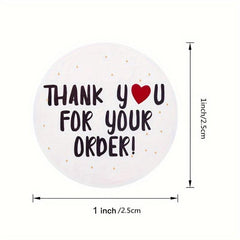 500pcs Thank You Happy Birthday Stickers Office Stationery Decorative Labels