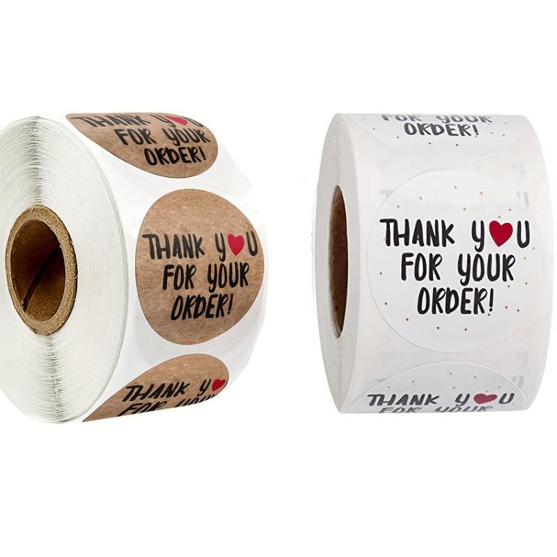 500pcs Thank You Happy Birthday Stickers Office Stationery Decorative Labels