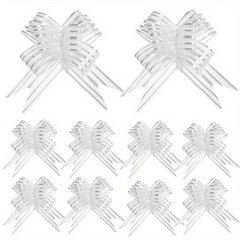 10pcs Pull Bows for Gift Wrapping - Wedding, Birthday, Christmas Presents