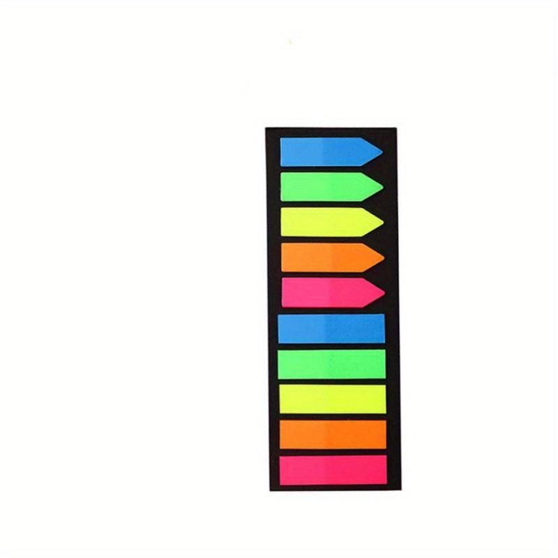 200pcs 300pcs Colorful Fluorescent Index Sticky Note Self Adhesive Memo Pad