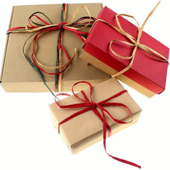 3 Rolls Raffia Ribbon String - Christmas Wedding Bouquets Gift Packaging