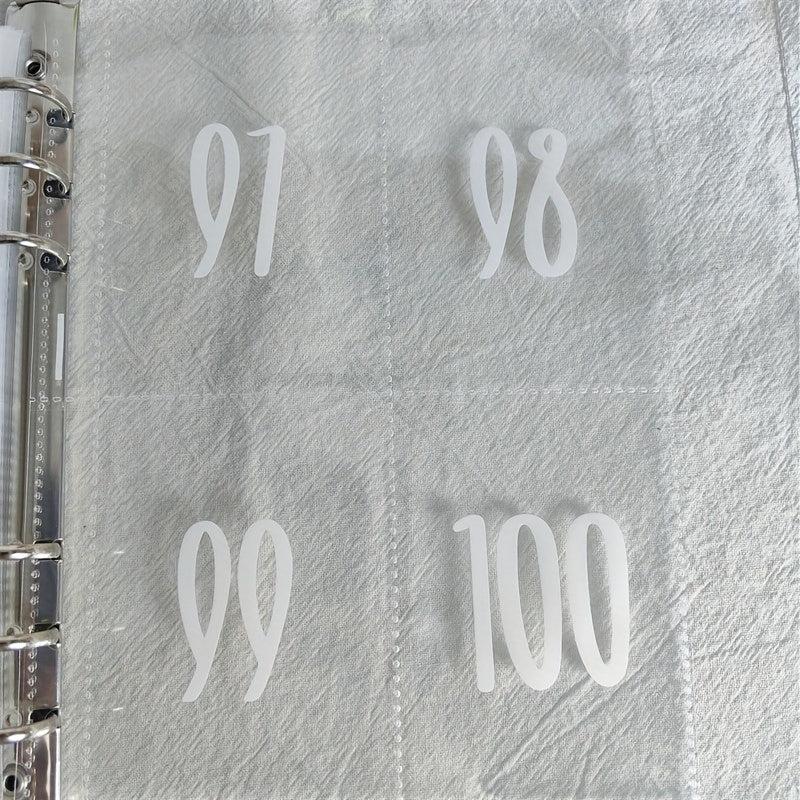 1pc The 100 Envelope Savings Challenge Binder School Supplies