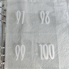1pc The 100 Envelope Savings Challenge Binder School Supplies