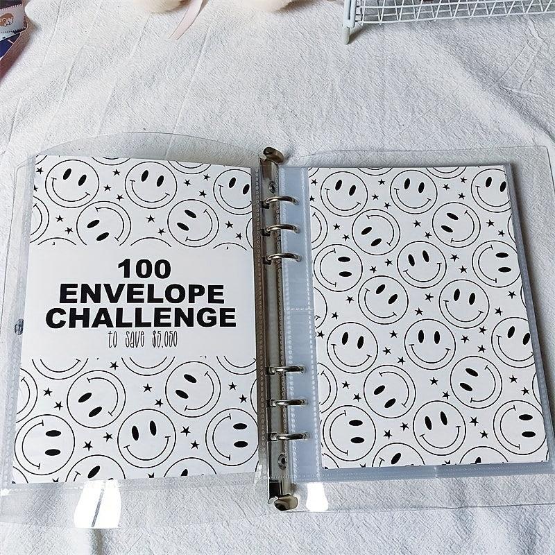 1pc The 100 Envelope Savings Challenge Binder School Supplies