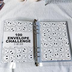 1pc The 100 Envelope Savings Challenge Binder School Supplies