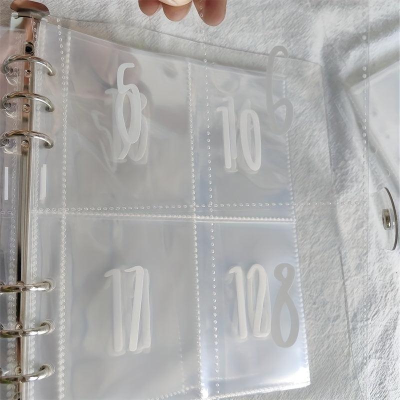 1pc The 100 Envelope Savings Challenge Binder School Supplies