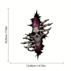 Ultra Realistic Skull Car Sticker for Halloween & Glass Horror Decor