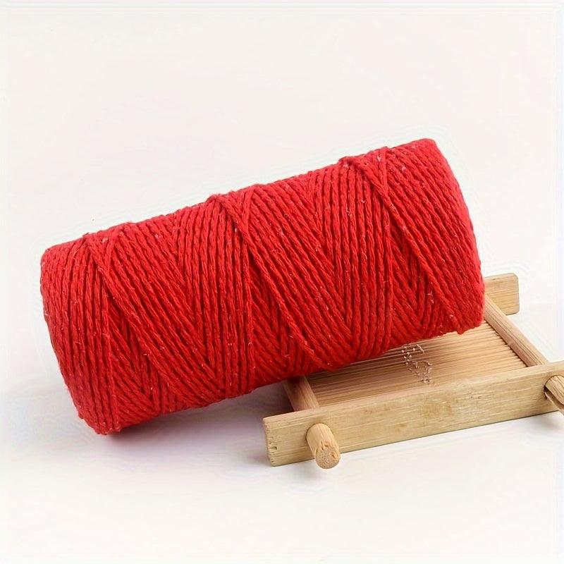 2mm 109 Yards Natural Macrame Cotton Cord Bohemia Macrame Rope