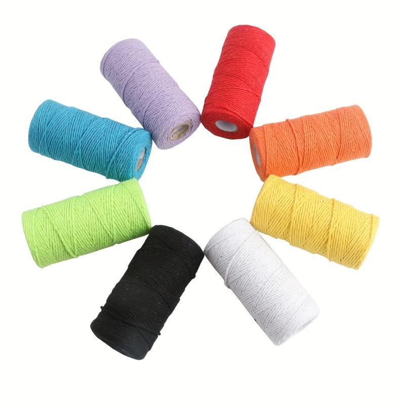 2mm 109 Yards Natural Macrame Cotton Cord Bohemia Macrame Rope