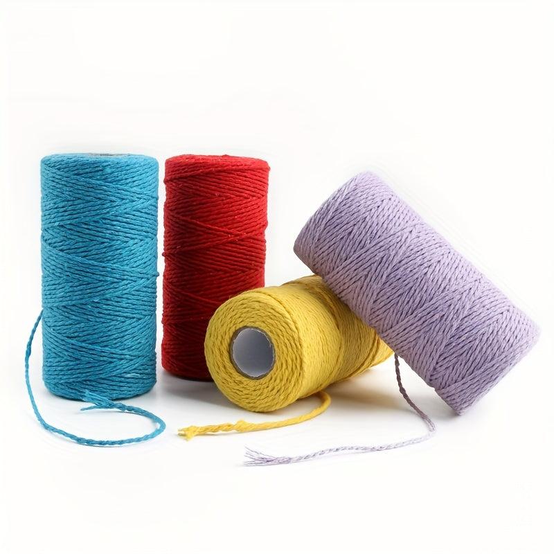 2mm 109 Yards Natural Macrame Cotton Cord Bohemia Macrame Rope