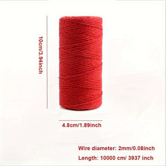 2mm 109 Yards Natural Macrame Cotton Cord Bohemia Macrame Rope