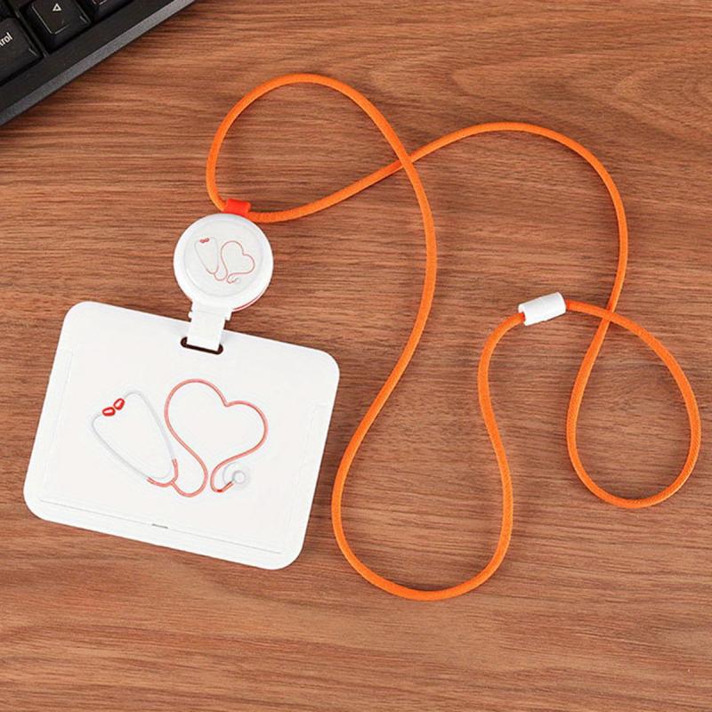 Contrasting Hanging Neck Card Cover for Students & Office Workers