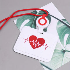 Contrasting Hanging Neck Card Cover for Students & Office Workers