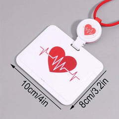 Contrasting Hanging Neck Card Cover for Students & Office Workers