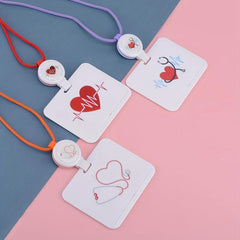 Contrasting Hanging Neck Card Cover for Students & Office Workers