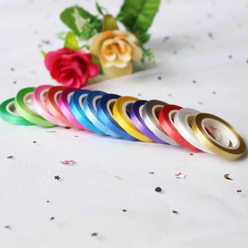 Creative Mini PP Plastic Ribbon for DIY Wedding Room Decor - 10 Rolls