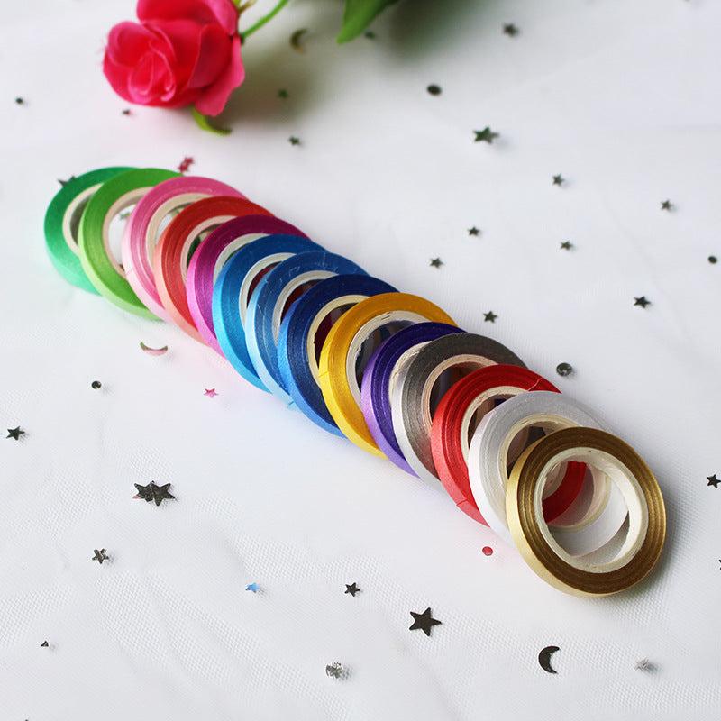 Creative Mini PP Plastic Ribbon for DIY Wedding Room Decor - 10 Rolls