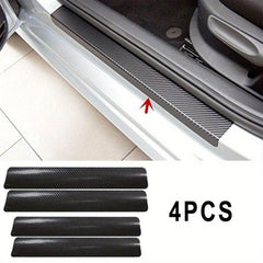 4Pcs Car Door Sill Scuff Anti Scratch Stickers