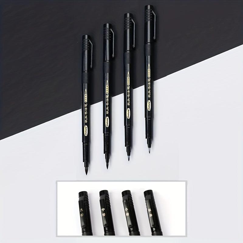 4pcs Soft-headed Calligraphy Brush for Practicing Antique Calligraphy