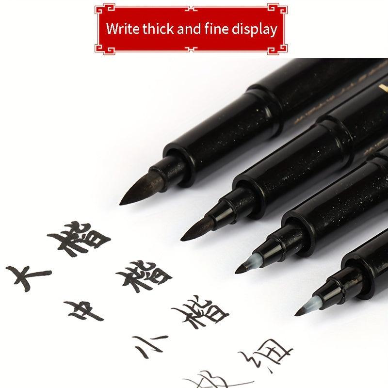 4pcs Soft-headed Calligraphy Brush for Practicing Antique Calligraphy
