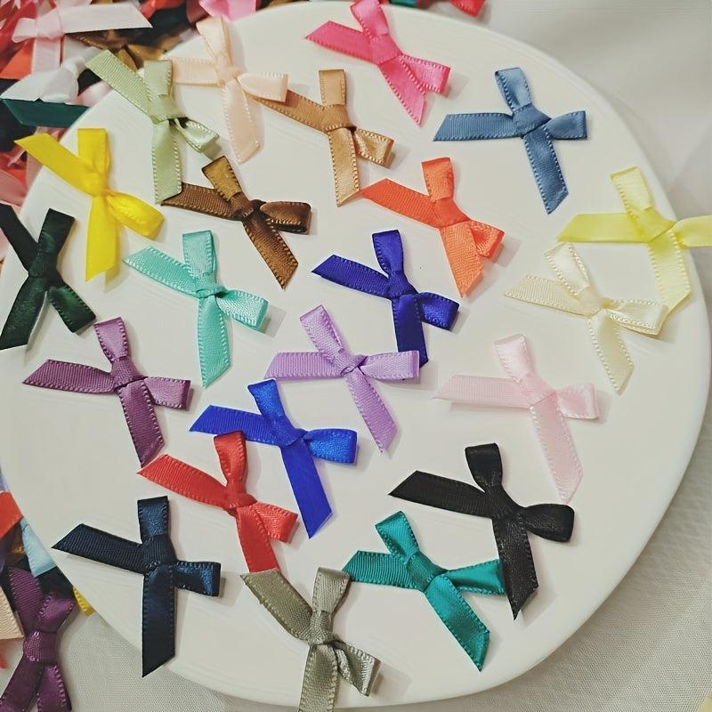 30pcs Ribbon Bows Christmas Decorations DIY Accessories Mini Satin Ribbon