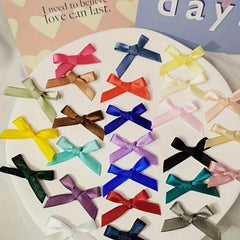 30pcs Ribbon Bows Christmas Decorations DIY Accessories Mini Satin Ribbon