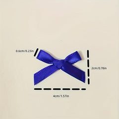 30pcs Ribbon Bows Christmas Decorations DIY Accessories Mini Satin Ribbon
