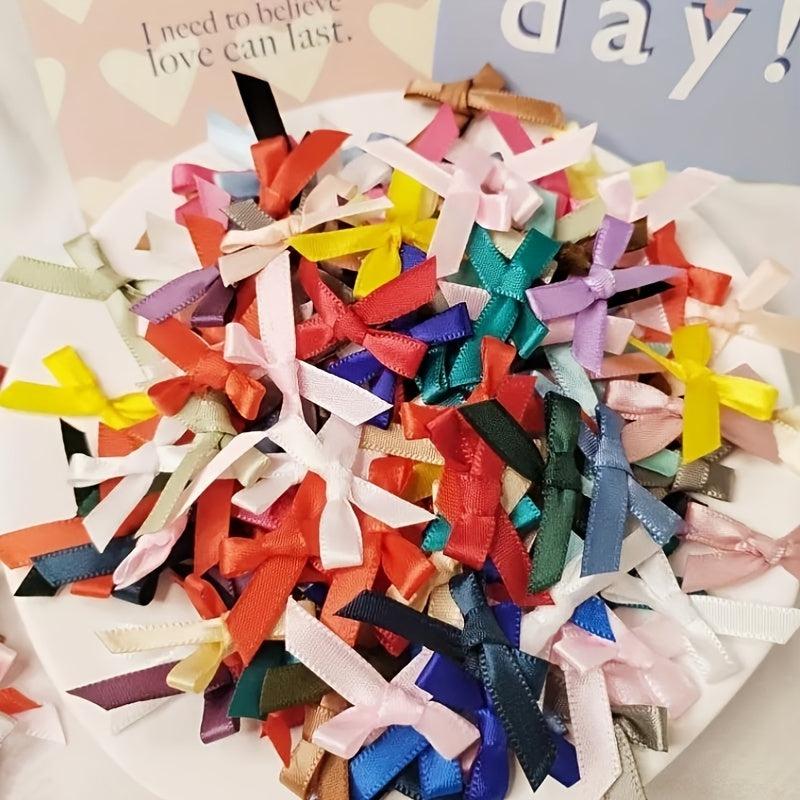 30pcs Ribbon Bows Christmas Decorations DIY Accessories Mini Satin Ribbon
