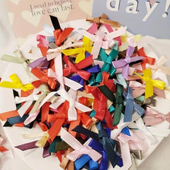 30pcs Ribbon Bows Christmas Decorations DIY Accessories Mini Satin Ribbon
