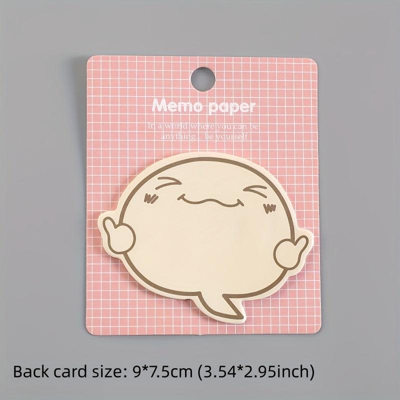 20pcs Cartoon Expression Sticky Note Pack, Back To School Supplies