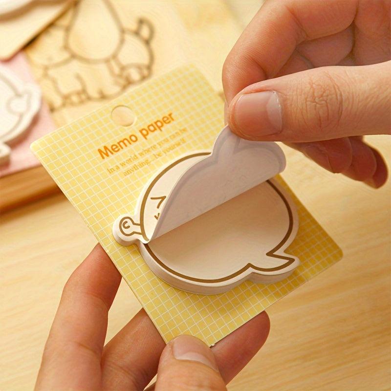 20pcs Cartoon Expression Sticky Note Pack, Back To School Supplies