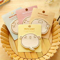 20pcs Cartoon Expression Sticky Note Pack, Back To School Supplies