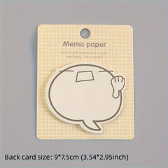 20pcs Cartoon Expression Sticky Note Pack, Back To School Supplies