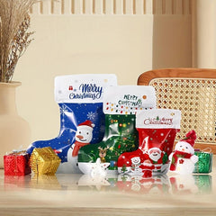 10pcs Christmas Stocking Bags for Kids' Festive Fun
