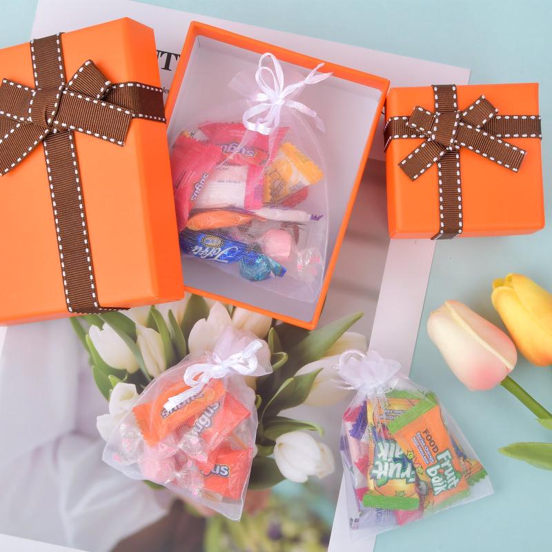 100pcs Organza Bags Wedding Favor Bags Jewellery Pouches With Drawstring