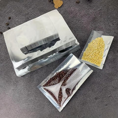 100pcs Aluminum Yin Yang Flat Mouth Sealing Bags