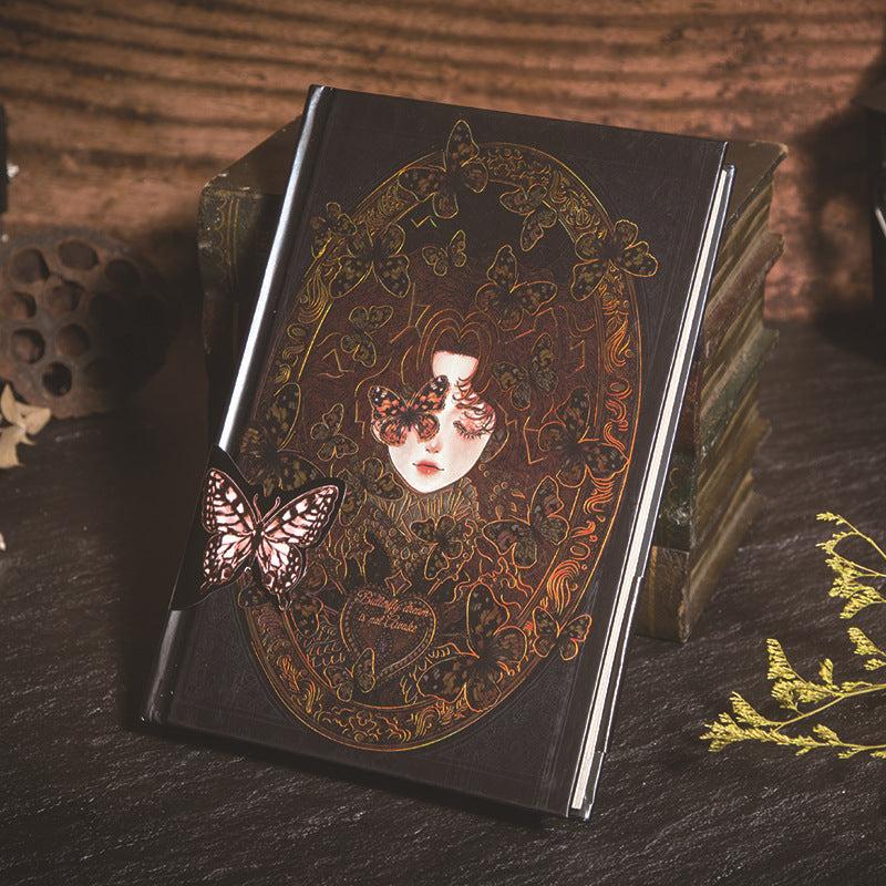 Butterfly Love Flower Gothic Style A5 Journal Planner Student Notebook